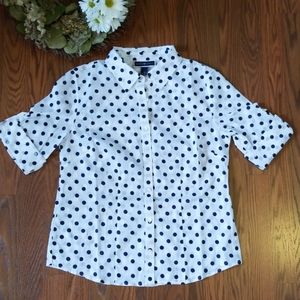 Karen Scott Polka Dot 💐Spring💐 Top